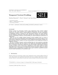 Temporal vertical profiling